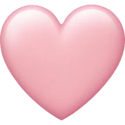 light pink heart sticker