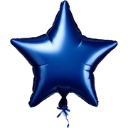 Navy Blue foil star balloon sticker