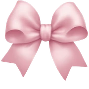 Light pink bow sticker