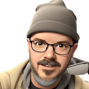 boy with glasses and beanie sticker