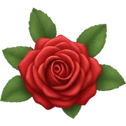 red rose sticker