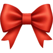 Red bow sticker