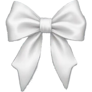 white satin bow sticker