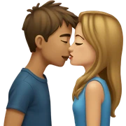 Girls kiss boys sticker