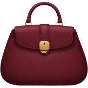 Maroon purse sticker