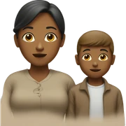 Mom and little boy sticker