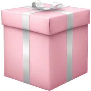 light pink package sticker