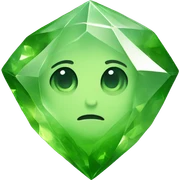 Peridot crystal  sticker