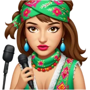 Colorful Singer sticker