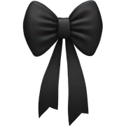 A black bow sticker