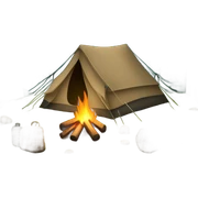 forest monuntains camping emoji sticker
