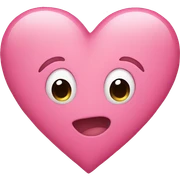 pink heart sticker