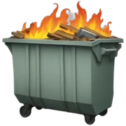Dumpster Fire sticker