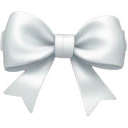 Pastel pink heart with white bow sticker