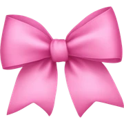 Pink bow sticker