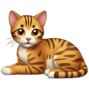 Bengal cute cat sticker