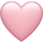light pink heart  sticker