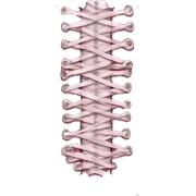 Pink glitter corset sticker