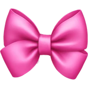 pink bow  sticker