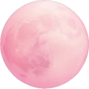 Light pink pink moon sticker