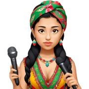 Colorful Singer sticker
