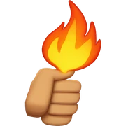 Fire thumbs up  sticker
