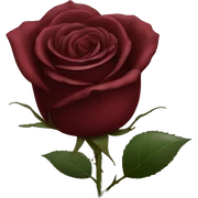 Dark red rose sticker