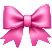 Pink bow sticker