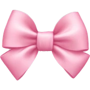 Baby pink bow sticker