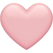 Pastel pink heart sticker