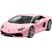 lamborghini light pink sticker
