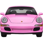Pink Porsche  sticker