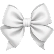 white bow sticker
