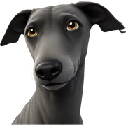 realistic animal with black eyes sticker