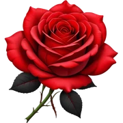  colorshifting red, black to red realistic detailed isolated rose 
 sticker