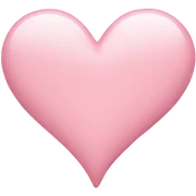 light pink heart sticker
