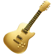 solid gold guitar sticker