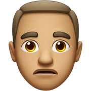 Mean face sticker