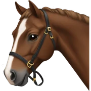 Brown show horse  sticker
