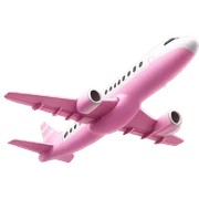 Pastel Pink Airplane "A pastel pink airplane with shimmering wings, glowing engines, and sparkles trailing behind as it soars through a dreamy pink sky." sticker
