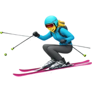 skiing sticker
