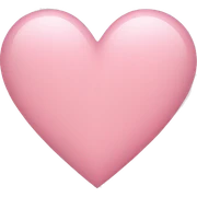 light pink heart sticker