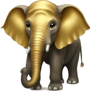 The Golden Elephant sticker