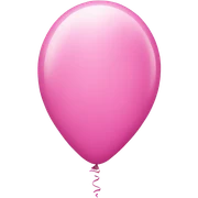 Pink balloon sticker