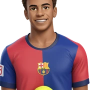 smiling boy in soccer uniform sticker