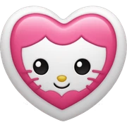 hello kitty heart sticker
