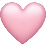 light pink heart sticker