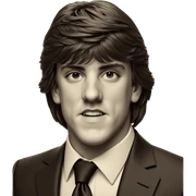 monochrome boy in formal suit sticker