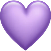 light purple heart sticker