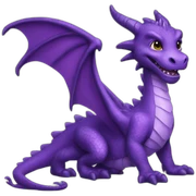 Dragon violet sticker